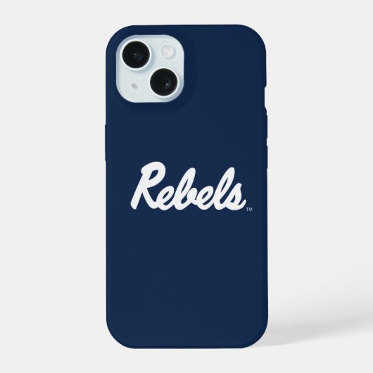 Universiteit van Mississippi | Rebels Script iPhone 15 Case (Achterkant)
