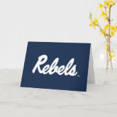 Universiteit van Mississippi | Rebels Script Kaart (Gele Bloem)
