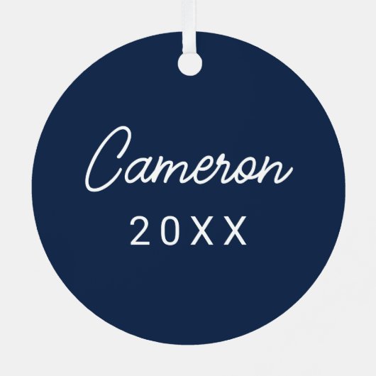 Universiteit van Mississippi | Rebels Script Metalen Ornament (Achterkant)