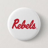 Universiteit van Mississippi | Rebels Script Ronde Button 5,7 Cm (Voorkant)