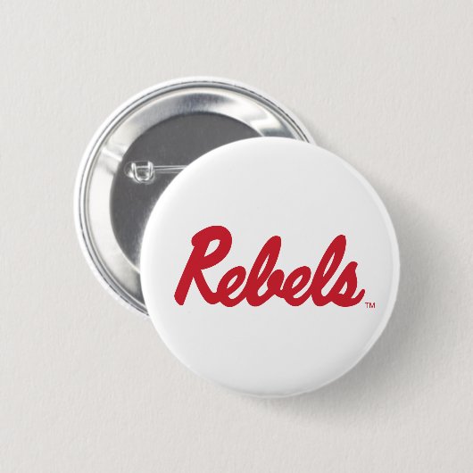 Universiteit van Mississippi | Rebels Script Ronde Button 5,7 Cm (Voorkant /achterkant)