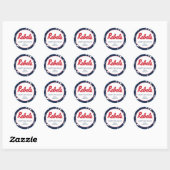 Universiteit van Mississippi | Rebels Script Ronde Sticker (Vel)