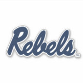 Universiteit van Mississippi | Rebels Script Sticker (Voorkant)