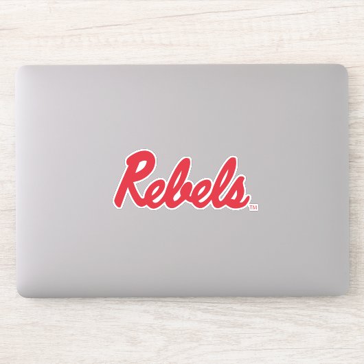 Universiteit van Mississippi | Rebels Script Sticker (Computer)