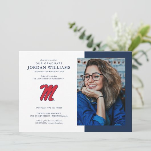 Universiteit van Mississippi | Script M Aankondiging (Staand voorkant)