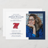 Universiteit van Mississippi | Script M Aankondiging (Voorkant / Achterkant)