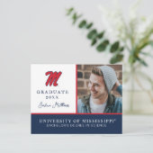 Universiteit van Mississippi | Script M Aankondigingskaart (Staand voorkant)