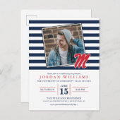 Universiteit van Mississippi | Script M Aankondigingskaart (Voorkant / Achterkant)