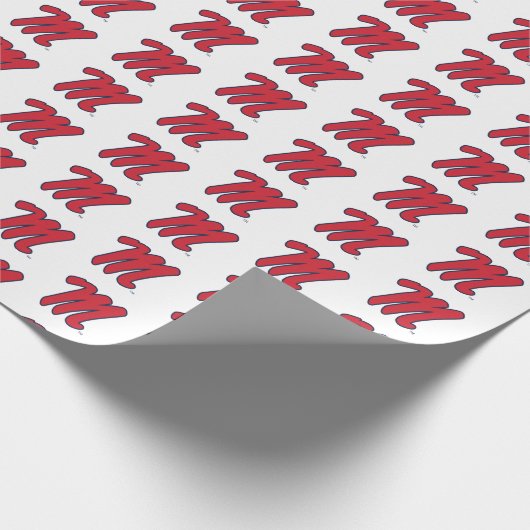 Universiteit van Mississippi | Script M Cadeaupapier (Hoek)