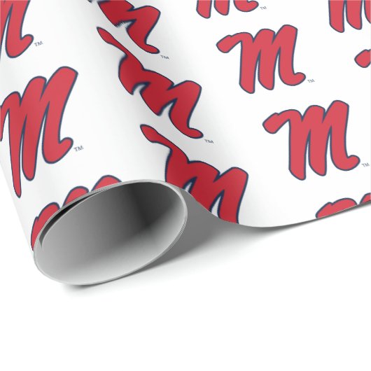 Universiteit van Mississippi | Script M Cadeaupapier (Rol Hoek)