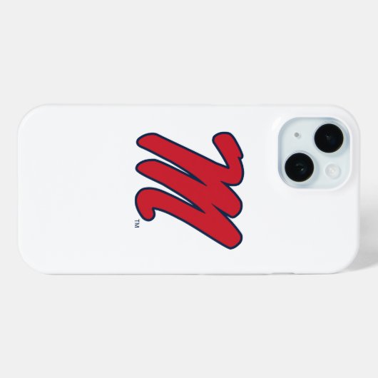 Universiteit van Mississippi | Script M Case-Mate iPhone Case (Achterkant (horizontaal))