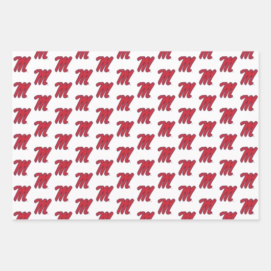 Universiteit van Mississippi | Script M Inpakpapier Vel (Voorkant 2)