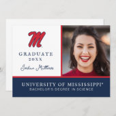 Universiteit van Mississippi | Script M Kaart (Voorkant / Achterkant)