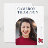 Universiteit van Mississippi | Script M Kaart (Voorkant / Achterkant)