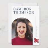 Universiteit van Mississippi | Script M Kaart (Voorkant)