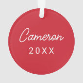 Universiteit van Mississippi | Script M Ornament (achterkant)