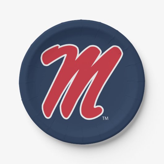 Universiteit van Mississippi | Script M Papieren Bordje (Voorkant)