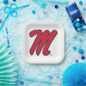Universiteit van Mississippi | Script M Papieren Bordje (Feest)