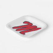 Universiteit van Mississippi | Script M Papieren Bordje (Gebogen)