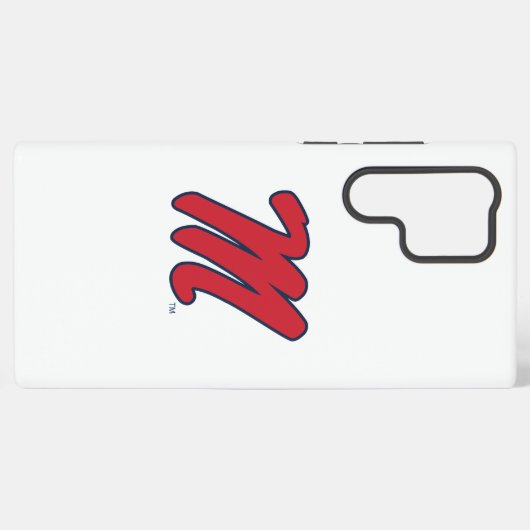Universiteit van Mississippi | Script M Samsung Galaxy Hoesje (Achterkant horizontaal)