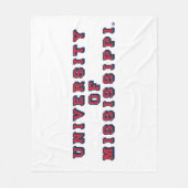 Universiteit van Mississippi | Type blok Fleece Deken (Voorkant)