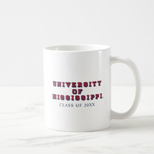 Universiteit van Mississippi | Type blok Koffiemok (Rechts)