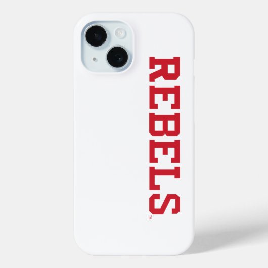 Universiteit van Mississippi | Woordmerk Rebels Case-Mate iPhone Case (Achterkant)
