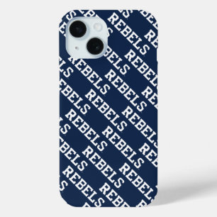 Universiteit van Mississippi Woordmerk Rebels iPhone 15 Case