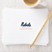 Universiteit van Mississippi | Woordmerk Rebels Etiket (Insitu)