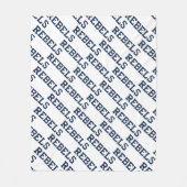 Universiteit van Mississippi | Woordmerk Rebels Fleece Deken (Voorkant)