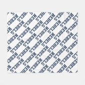 Universiteit van Mississippi | Woordmerk Rebels Fleece Deken (Voorkant (Horizontaal))