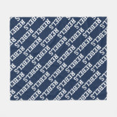 Universiteit van Mississippi | Woordmerk Rebels Fleece Deken (Voorkant (Horizontaal))
