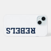 Universiteit van Mississippi | Woordmerk Rebels iPhone 15 Case (Achterkant horizontaal)