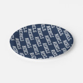 Universiteit van Mississippi | Woordmerk Rebels Papieren Bordje (Gekanteld)