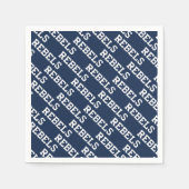 Universiteit van Mississippi | Woordmerk Rebels Servet (Voorkant)