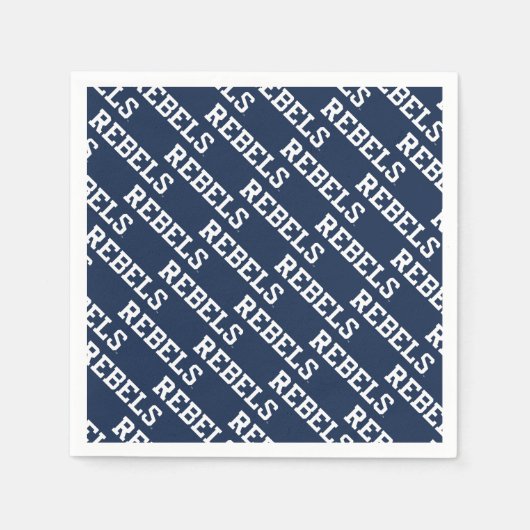 Universiteit van Mississippi | Woordmerk Rebels Servet (Voorkant)