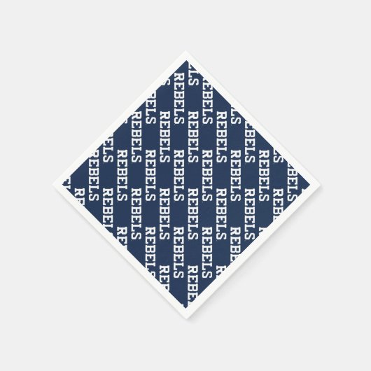 Universiteit van Mississippi | Woordmerk Rebels Servet (Hoek)