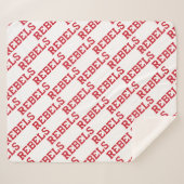 Universiteit van Mississippi | Woordmerk Rebels Sherpa Deken (Voorkant (horizontaal))