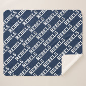 Universiteit van Mississippi | Woordmerk Rebels Sherpa Deken (Voorkant (horizontaal))