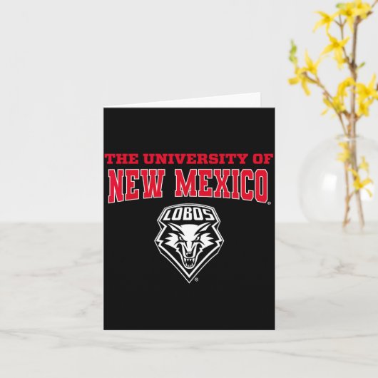 Universiteit Van New Mexico Unm Lobos Ncaa Unm&#; Kaart (Gele Bloem)