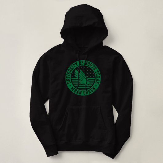 UNIVERSITEIT VAN NOORDELIJKE TEXAS UNT-MERCH-3 HOODIE (Design voorkant)