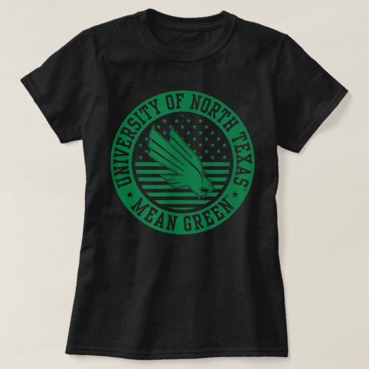 UNIVERSITEIT VAN NOORDELIJKE TEXAS UNT-MERCH-3 T-SHIRT (Design voorkant)
