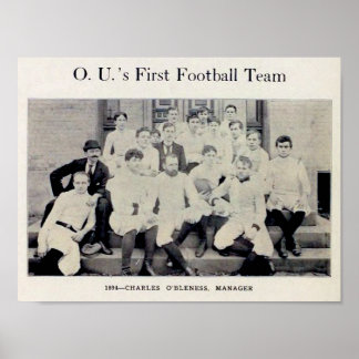 Universiteit van Ohio - Eerste Football Team 1894 Poster