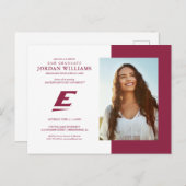 Universiteit van Oost-Kentucky E Aankondigingskaart (Voorkant / Achterkant)