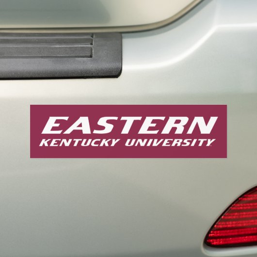 Universiteit van Oost-Kentucky E Bumpersticker (Op auto)