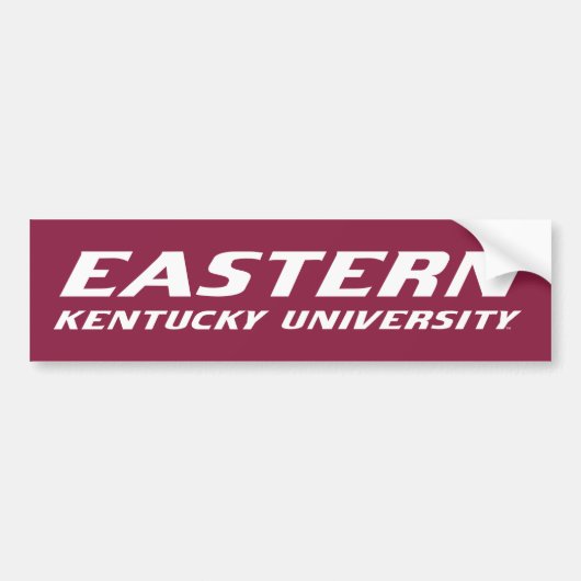 Universiteit van Oost-Kentucky E Bumpersticker (Voorkant)