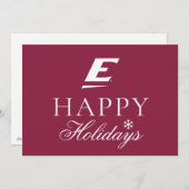 Universiteit van Oost-Kentucky E Feestdagenkaart (Voorkant / Achterkant)