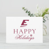 Universiteit van Oost-Kentucky E Feestdagenkaart (Staand voorkant)