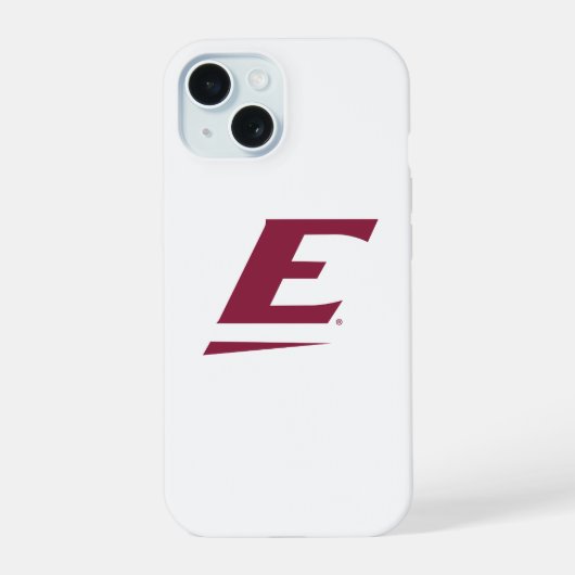 Universiteit van Oost-Kentucky E iPhone 15 Case (Achterkant)