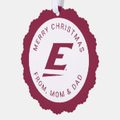 Universiteit van Oost-Kentucky E Ornament Kaart (Links)